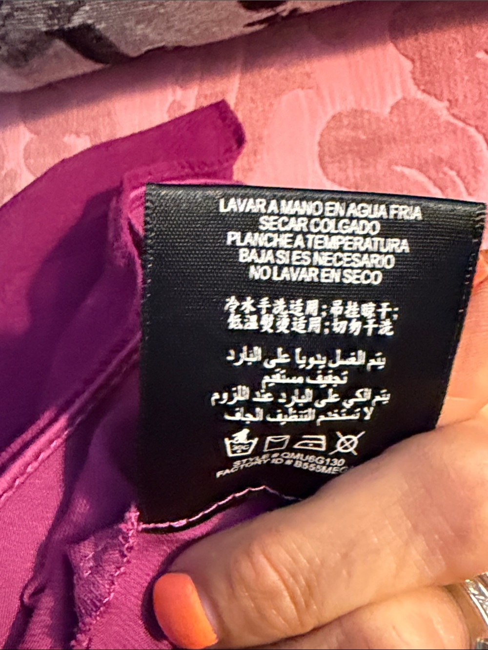 BCBG Pleated One-Shoulder Maxi Dress in Plum Berry - Picture 13 of 13